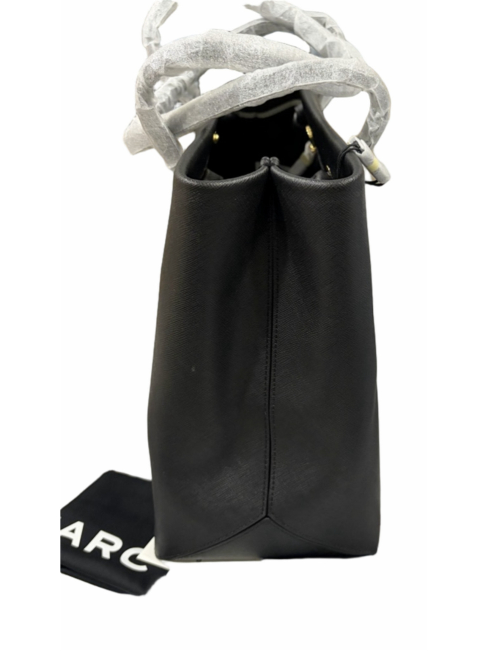NWT Marc Jacobs Logo Shopper East-West Tote Bag in Black - Picture 10 of 13